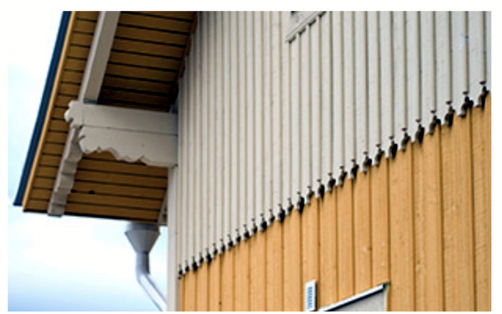 Soojustatud maja välisviimistluse detail